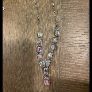 Paparazzi oil spill necklace with earring set